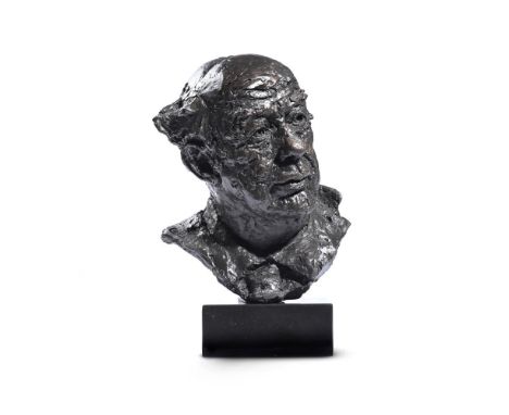 ANGELA CONNER (BRITISH B. 1935) SIR JOHN BETJEMAN  Bronze Signed and dated 1974  35cm (13¾in.) High exc. base Another cast wa