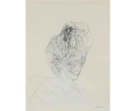 λ&nbspHANS BELLMER (GERMAN 1902-1975)  DORIANE (CHAPEAU-FILLES) Etching, 1969 Signed in pencil and numbered 5/100, published 