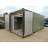 20' ISO Shipping Container C/W Stainless Steel Interior Lining, A/C, Roller Shutter Door etc