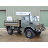 Mercedes Unimog U1300L 4x4 Drop Side Cargo Winch Truck