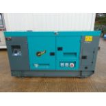 UNISSUED WITH TEST HOURS ONLY 70 KVA 3 Phase Silent Diesel Generator Set