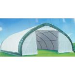 Heavy Duty Peak Storage Shelter 30'W x 40'L x 15' H P/No 3040GL-9P