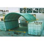 Container Shelter 20'W x 20'L x 6'6" H P/No C2020
