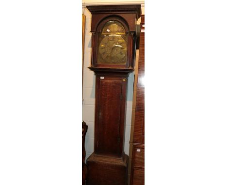 ~ An oak eight day longcase clock, signed Robert Wilson, South Moor House, circa 1780