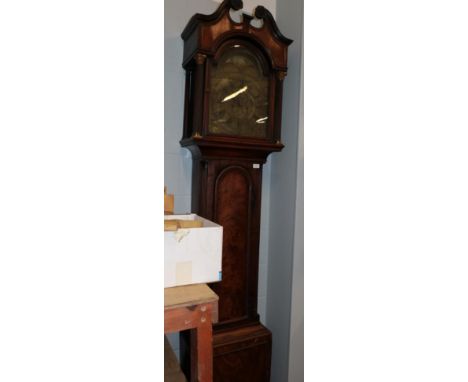 ~ A mahogany eight day longcase clock, signed John Harrison, Newcastle, circa 1780, brass dial with moonphase in the arch and