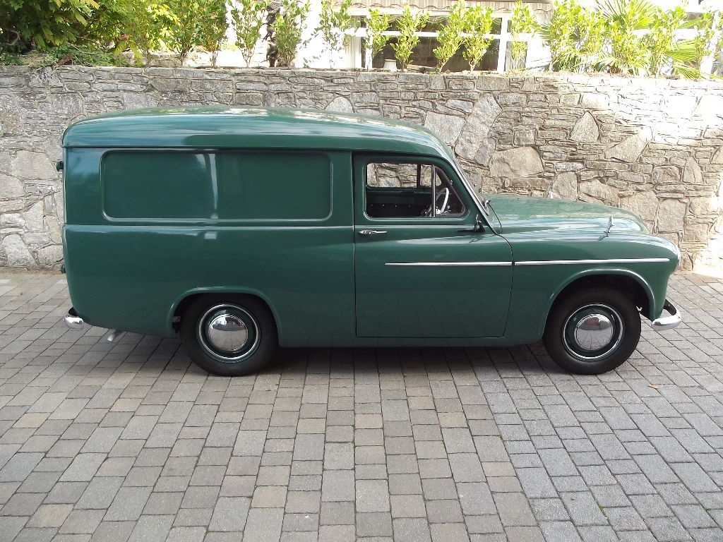A 1955 Commer Express Delivery van, registration number SPX 740, green ...