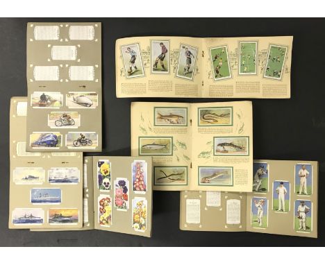 SELECTION OF VARIOUS VINTAGE CIGARETTES CARDS &amp; 1914 TOBACCO BOX