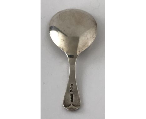 HALLMARKED SILVER TEA CADDY SPOON   App.size: 8cm App.weight: 9g