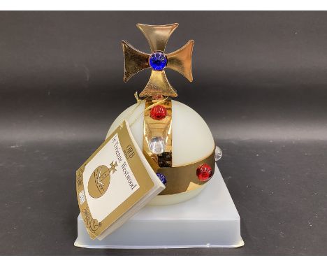 A Pop Swatch Vivienne Westwood ORB PWZ 104 (1993), sold with booklet and spherical orb box decorated with a gold cross and fa