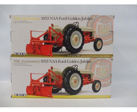 Two boxed Ertl 1/16 scale 1953 NWA Ford Golden Jubilee examples. 