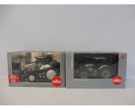 Two boxed Siku 1/32 scale Heavy Tractors including the John Deere 4487 and the 4480.