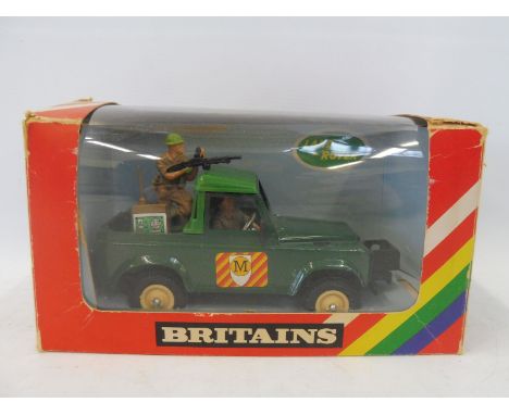 A Britains military Land Rover 1/32 scale, circa 1980.