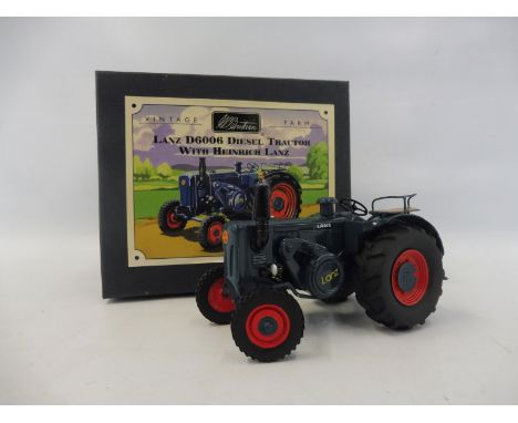 A Britains Vintage Farm: Lanz D6006 diesel tractor. 