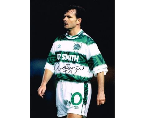 Charlie Nicholas Celtic Montage signed 16 x 12 inch photo. Good condition. All signed items come with a Certificate of Authen