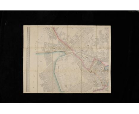 SALMON (EDWARD) PLAN OF THE TOWN OF NOTTINGHAM AND ITS ENVIRONS (FROM A SPECIAL SURVEY) ....BY... EDWARD W SALMON scale 0.5in