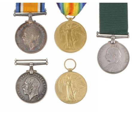 WORLD WAR ONE PAIRS  British War Medal and Victory Medal, 13207 PTE C KNAGG L N LAN R and 35804 2 A M G TAYLOR RAF and Volunt