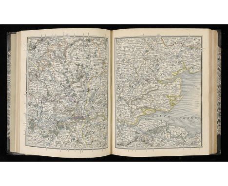 CARY (JOHN) CARY'S NEW MAP OF ENGLAND AND WALES WITH PART OF SCOTLAND  second edition, fine whole page maps, hand coloured, R