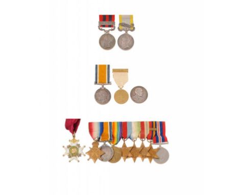 19TH AND 20TH CENTURY SINGLES AND FAMILY GROUP  India General Service Medal 1854, one clasp North West Frontier, LIEUT R H GR