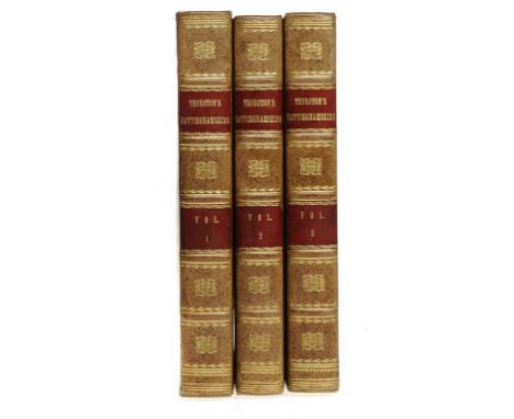 THROSBY (JOHN) THOROTON'S HISTORY OF NOTTINGHAMSHIRE REPUBLISHED WITH LARGE ADDITIONS three vols, plates, several folding and