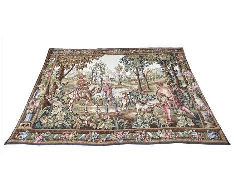 FRENCH TAPESTRY, 182cm x 267cm, in the 18th century manner. 