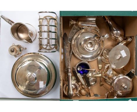 Collection of Silver plated condiments and tea ware, Mappin &amp; Webb and Swedish items&nbsp;