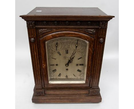 Masonic Interest:  Robotham Leicester, late Victorian fusee bracket clock. A large imposing clock with 8 day chain driven 3 t