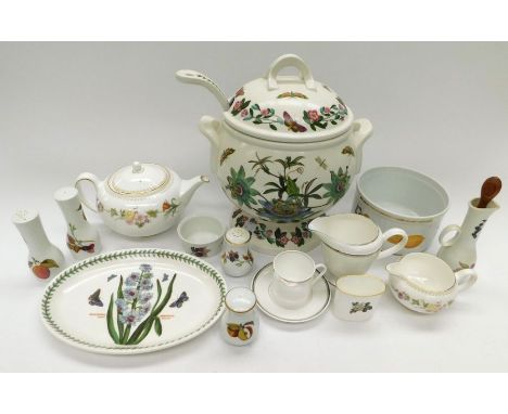 A collection of mixed ceramic wares to include; Royal Worcester Evesham, Royal Doulton "Westwood", Portmeirion pottery includ
