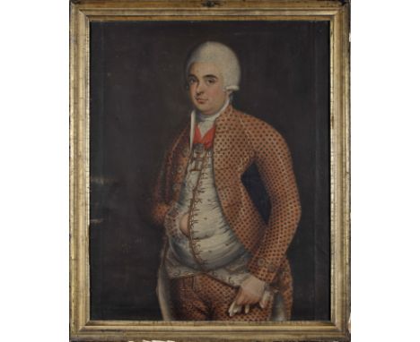 Portrait of João Lopes Ferraz de Beça, oil on canvas, Portuguese school, 18th C. (4th quarter), small restoration, two scratc
