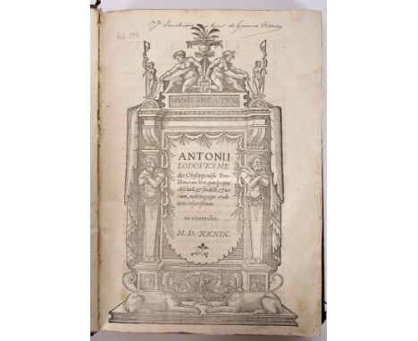 LUÍS, António.- ANTONII | LODOVICI ME- | dici Olyssipponësis Pro- | blematum libri quinq[ue]; opus | absolutü, &amp; facu[n]d