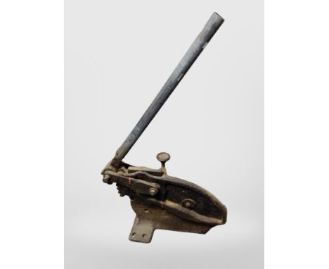 A pipe bender  