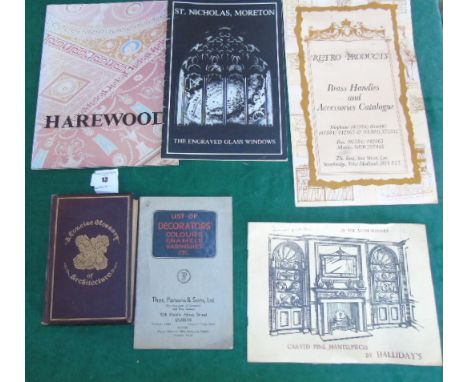 (Trade Catalogue/Price List Etc.) Thomas Parsons & Sons Ltd. of Dublin List of Decorators' Colours, Enamels, Varnishes Etc. a