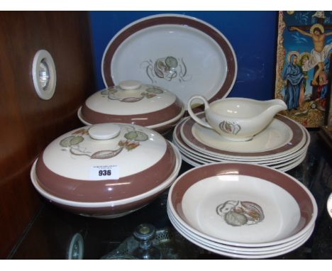 A Quantity of Susie Cooper 'Hazelwood' Design Part Dinner Service. €50-80