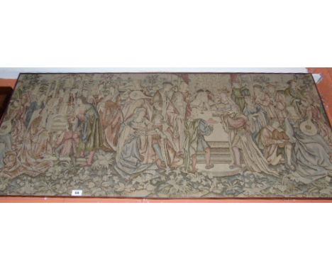 A Large Tapestry Picture 'The Feast' (slightly faded). €80-120