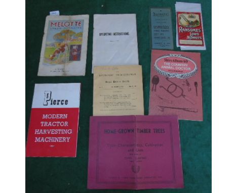 Agricultural Trade Catalogues: J. O'Brien of Clonmel, Co. Tipperary 'Melotte' Cream Separator Catalogue & an Operating Instru