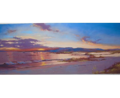 A Limited Edition Signed Print after Peter Wileman  AROI (b. 1946) Blazing Clouds Mirrored in It's Depths Signed, numbered & 