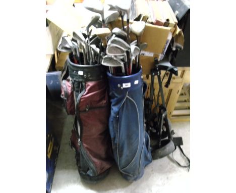 Two Golf Bags, Clubs & a Caddy. €20-40