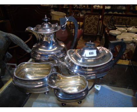 A Good Four-Piece Silver-Plated Tea & Coffee Service by the Northern Goldsmiths Company. €80-100
