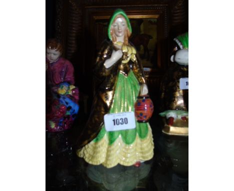 A Tuscan China Figure, 'The Lady of the Lamp', potted by Plant. €40-60