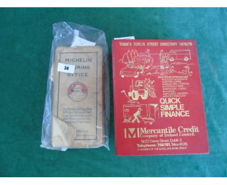 Irish Interest: Thom's Dublin Street Directory for 1978/79.  Gilt-decorated red cloth covers. Containing many advertisements.