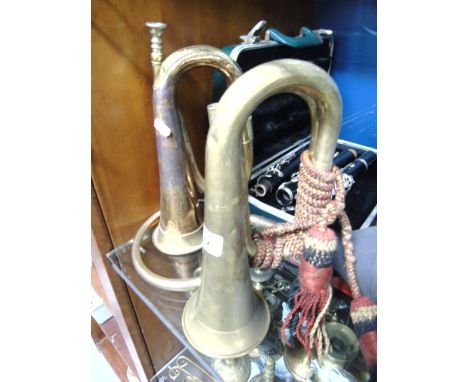 Two Bugles, a Car Horn and a 'Bundy' Clarinet.