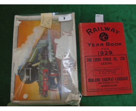 The Hornby Book of Trains. (Leaflet/magazine). (Meccano, no date, circa 1930's).  Front & back covers disbound.  And The Rail