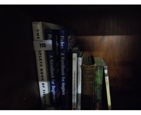 A Shelf of Shooting and Fishing Books.