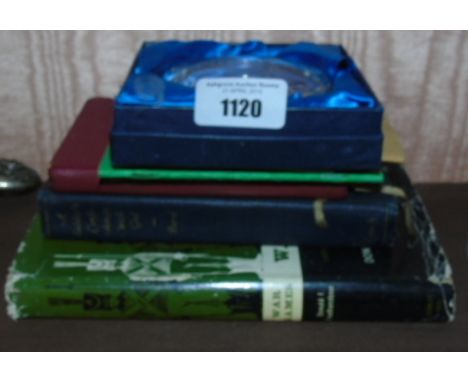 An Irish Army Presentation Paperweight, two Irish Army prayer books and two others.
