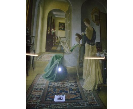 After Leonard Campbell Taylor (British, 1874-1969) Serenity A colour print with Arts Limited, O'Connell St., Dublin label ver