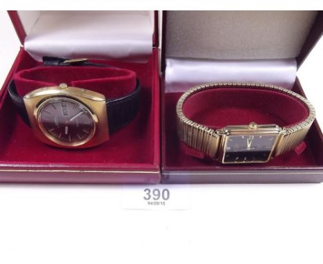 An Omega gents wrist watch and a Rotary wrist watch, boxed