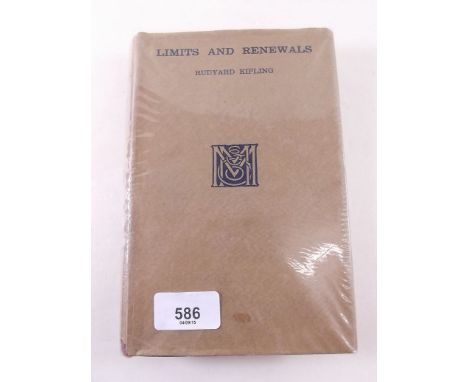 Rudyard Kipling "Limits and Renewals" first edition 1932 - with dust jacket 