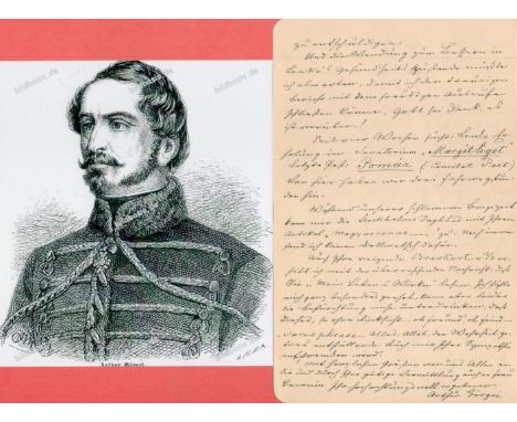 Hungarian military leader Artur Gorgey Signed ALS Dated 25th August 1904. Hungarian military leader renowned for being one of