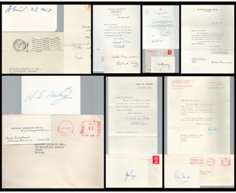 London Signature Pieces Collection Cards, TLS with original Envelopes includes Arthur Wicks, Greater London Council, J B Page