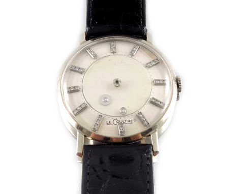 LeCoultre &amp; Vacheron Constantin, a 14ct gold Galaxy Mystery wrist watch, with single-cut diamond dial, signed manual wind