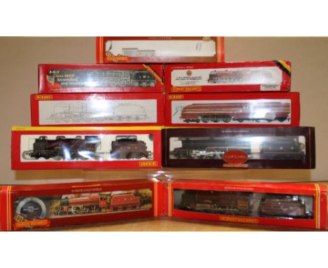 Hornby Dublo; eight model railway engines and tenders, LMS 4-6-0 Patriot Class 5XP Locomotive 'EC Trench' R2182A, LMS 4-6-0 P